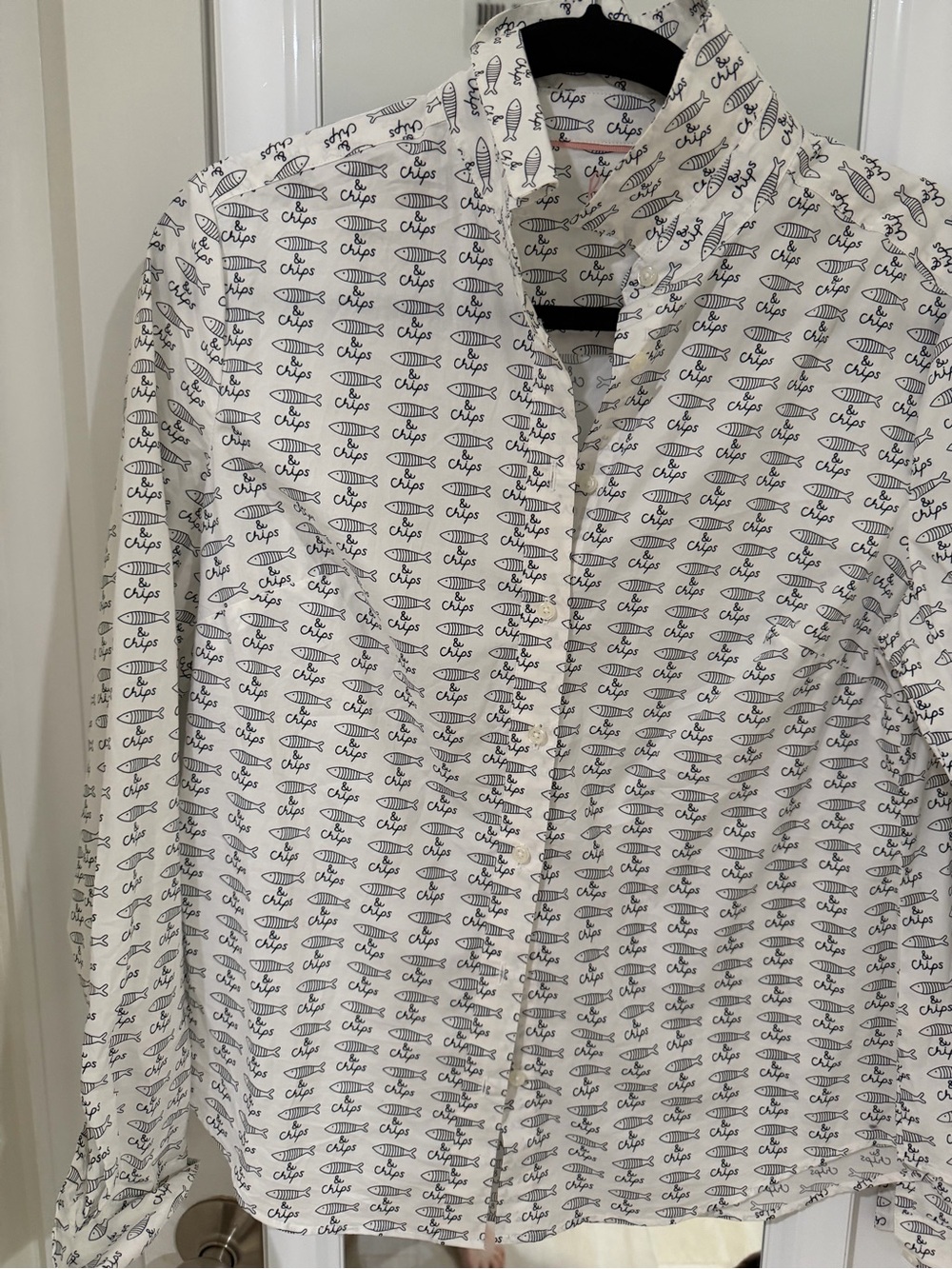 Boden Women’s Fish and Chips Button-Up Shirt